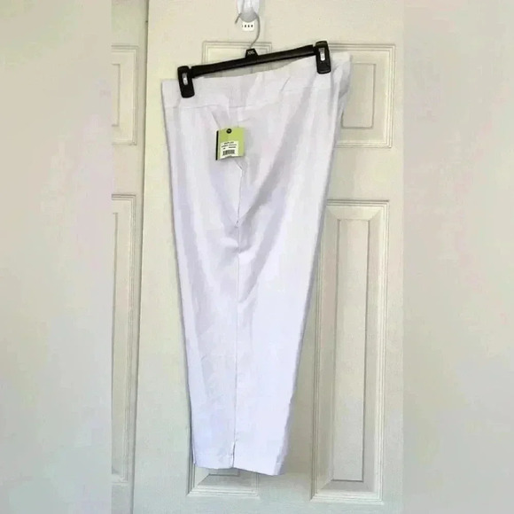 NWT Emerald 18 White Cropped Capri Pants Size XL - Picture 6 of 6
